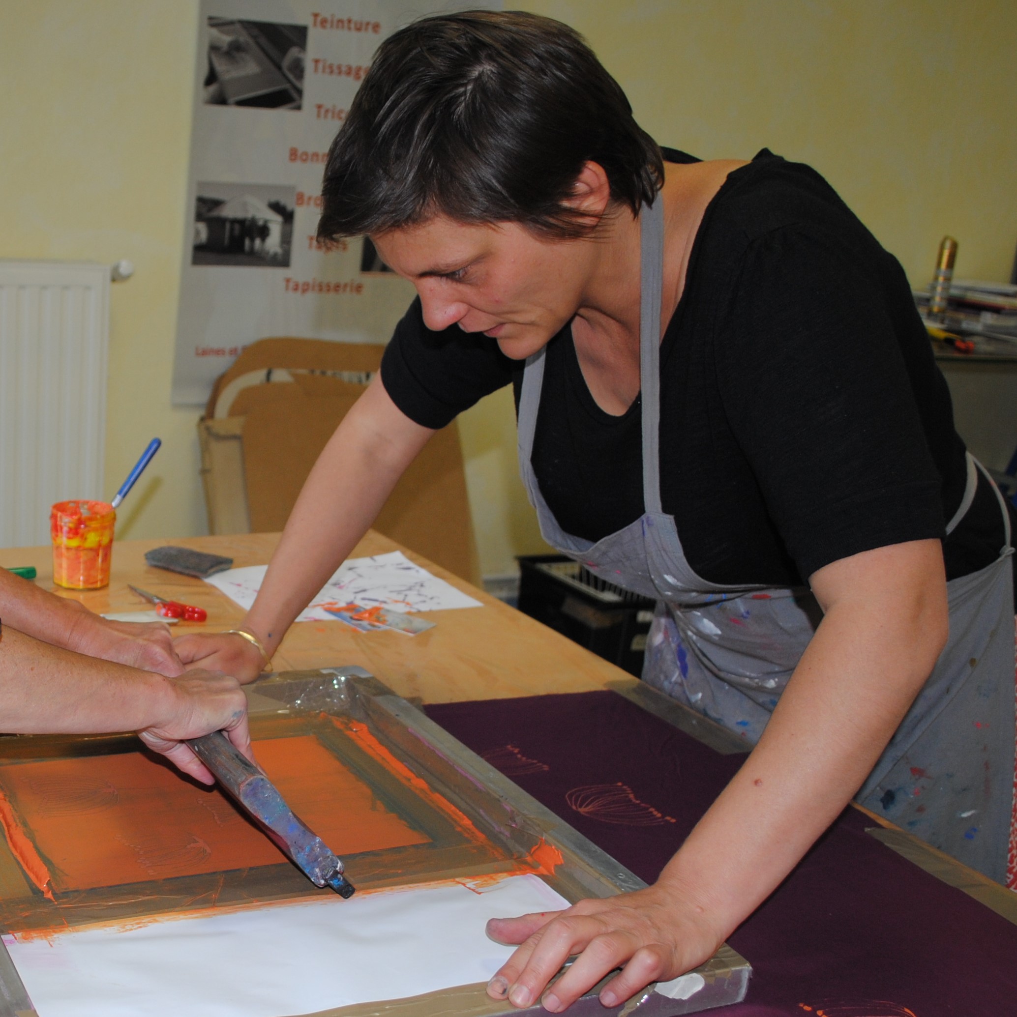 Plasticienne sérigraphe