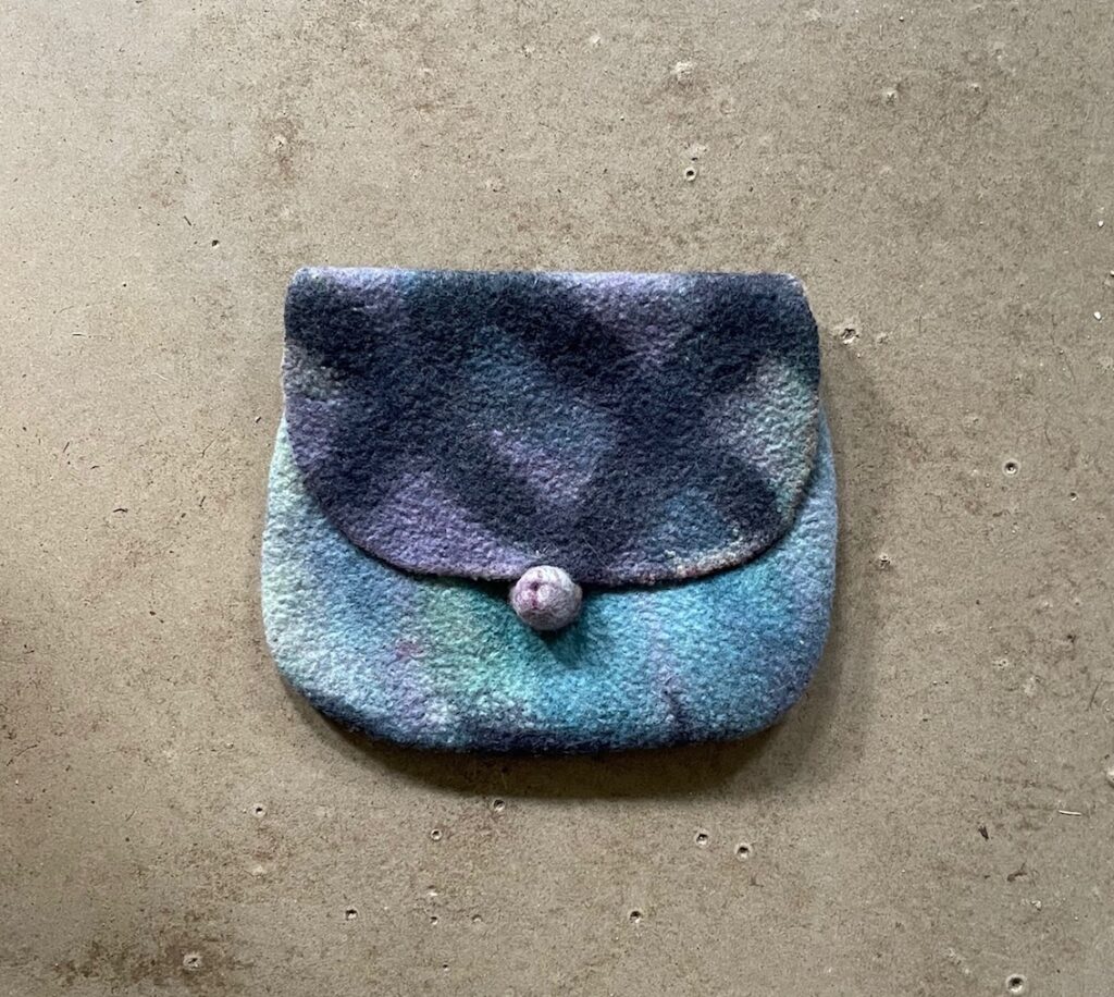 Pochette à rabat en feutre