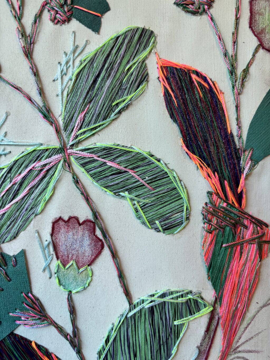 Entre broderie et dessin